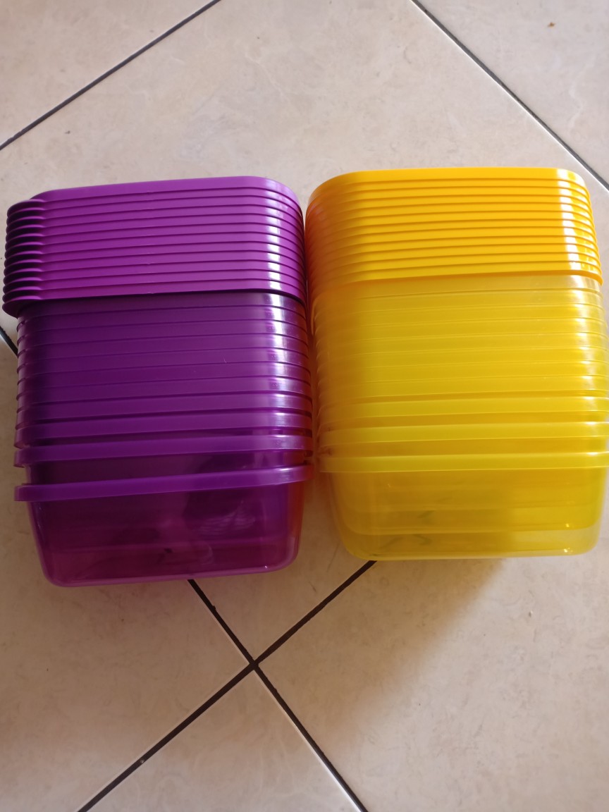 Toples Kue Kering Toples Makanan Toples Plastik Tempat Penyimpanan Makanan 4 Pcs Calista Ebony