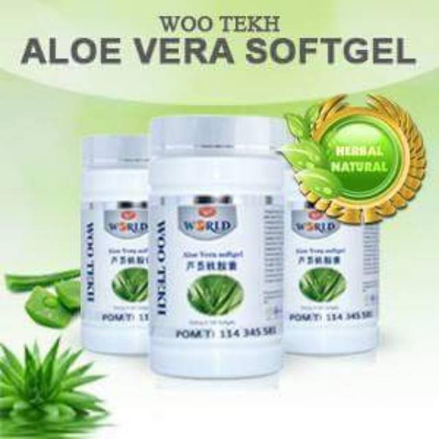 Woo Tekh Aloe Vera Softgel Bpom 100% Original - Bukan nature - Wardah