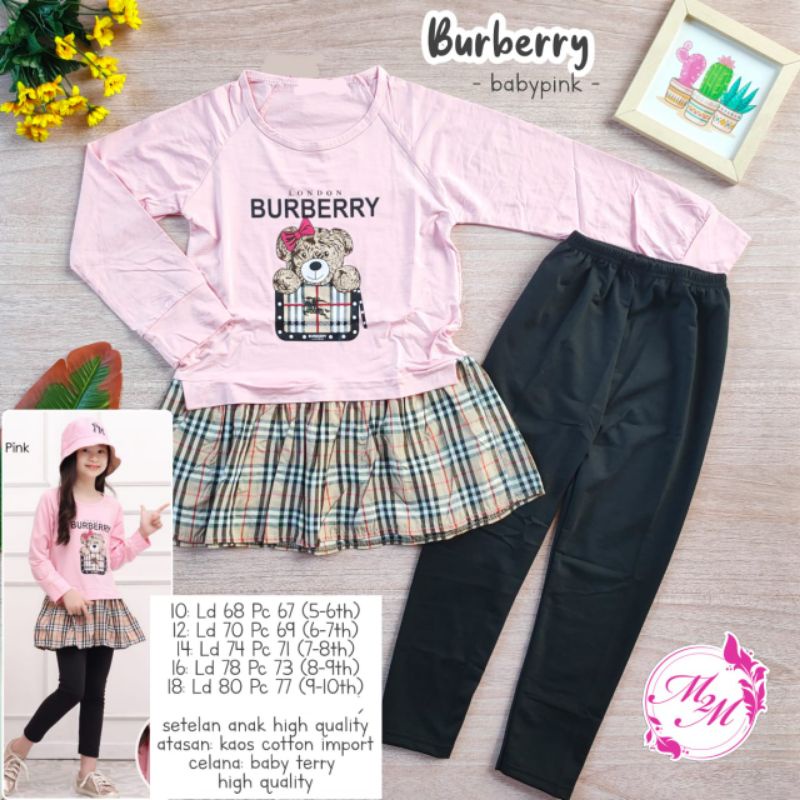 BURBERRY KIDS | KAOS SET ANAK | BY M2M