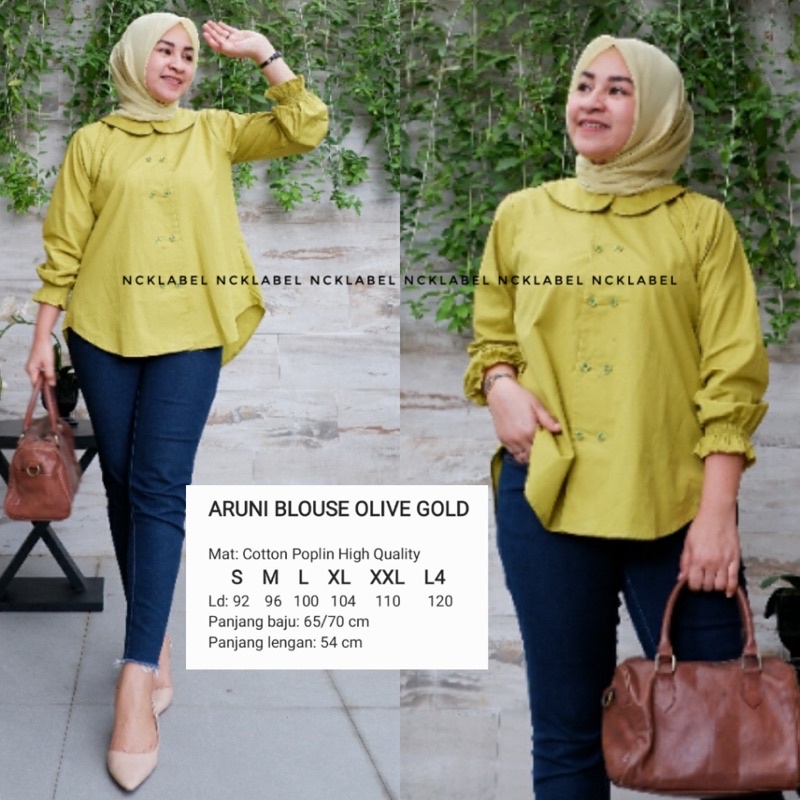 Atasan Blouse Cotton Poplin Simple Aruni Blouse Original by NCK Label