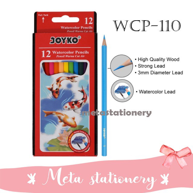 

Pensil Warna Watercolors 12 Warna Joyko WCP-110