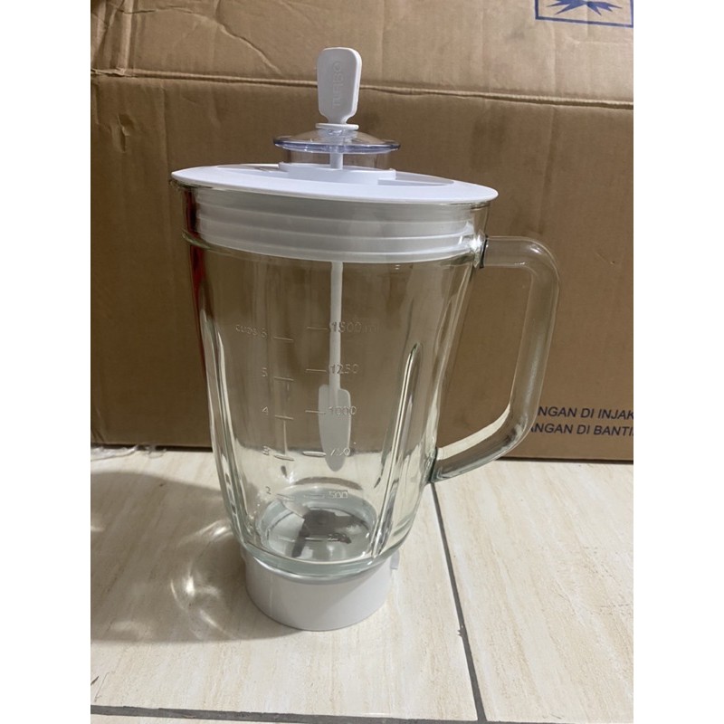 Set jar blender philips Turbo kaca Hr 2116 , 2115 , 2061 , 2071 , EHM 8089 8099 8000 gelas besar