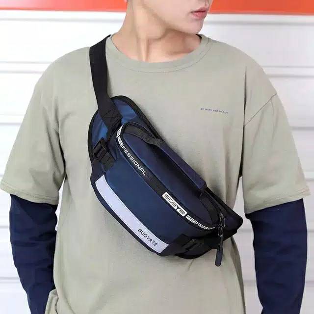 Waistbag Haoshuai Tas selempang Pria wanita