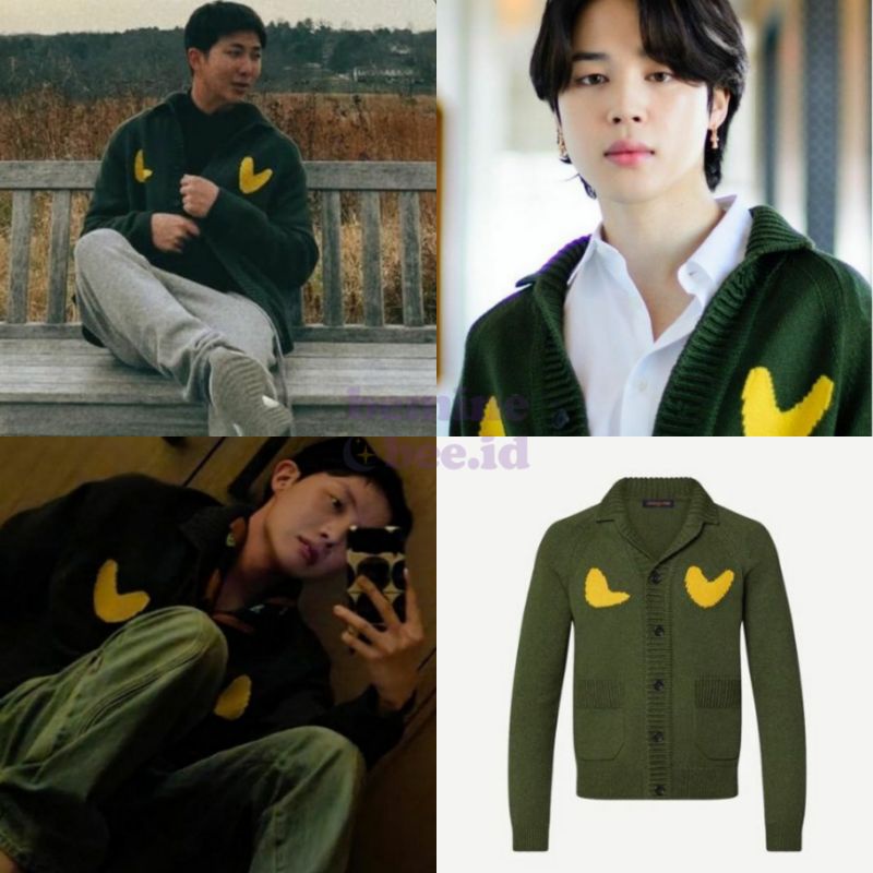 [READY STOCK] KARDIGAN LV TIGER RM JIMIN JHOPE BTS