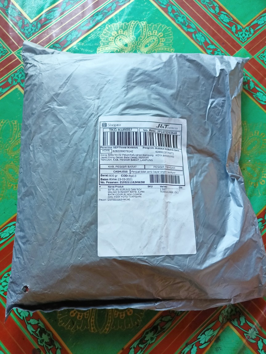 Setelan Kurung Dan Rok Malika  Songket Batik Jupri Batik Couple( Ada Cowok Dan Anak Foto Terpisah)