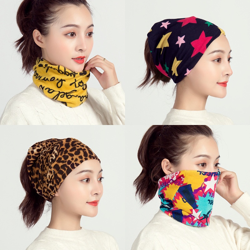 Syal Scarf Leher Bandana Wanita Retro Vintage Bahan Katun Murni Korea Fashion Impor Elegan