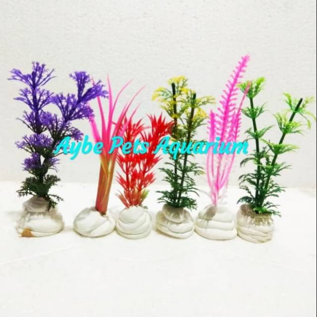 Tanaman Plastik Aquarium / Tanaman Aquarium