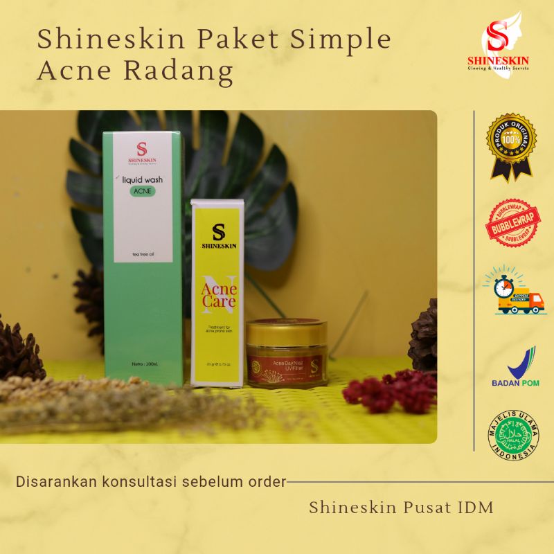 SHINESKIN PAKET SIMPEL ACNE RADANG