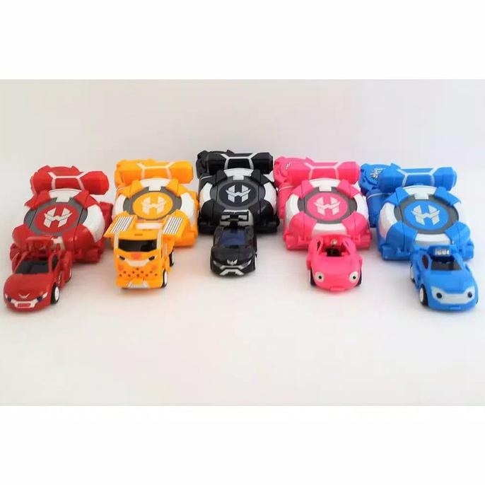 MAINAN POWER BATTLE WATCH CAR / ROBOT JAM - HITAM TERLARIS