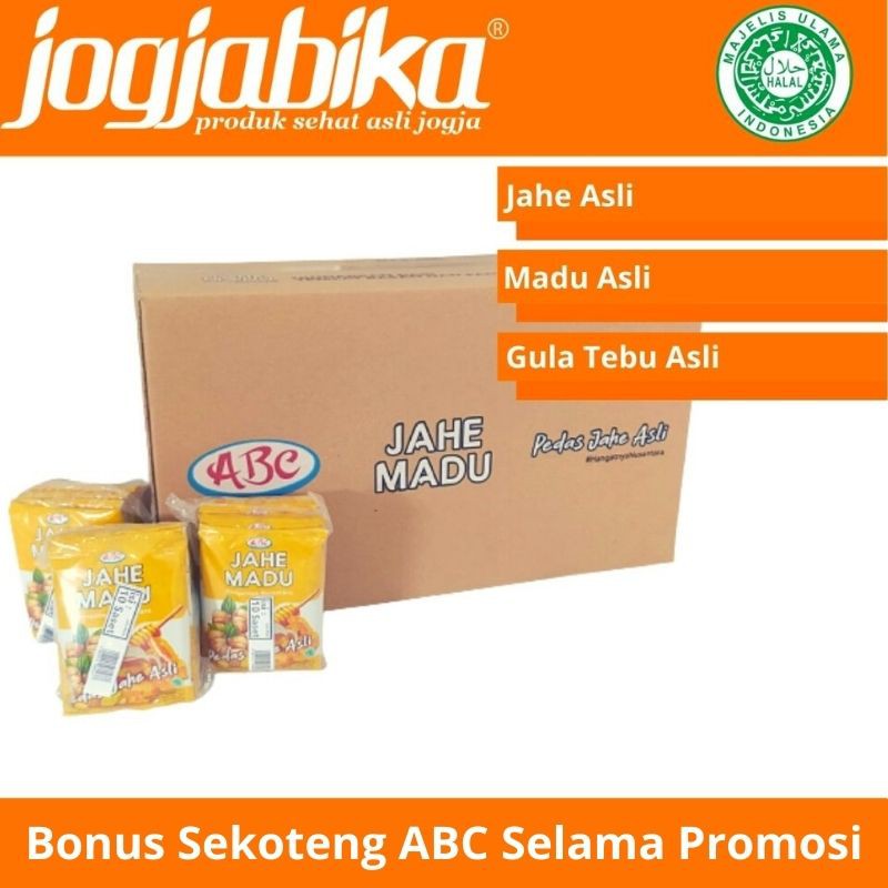 

Jahe Madu ABC Minuman Tradisional Sari Jahe Manis Asli Jogja 1 Dus 50 Bags