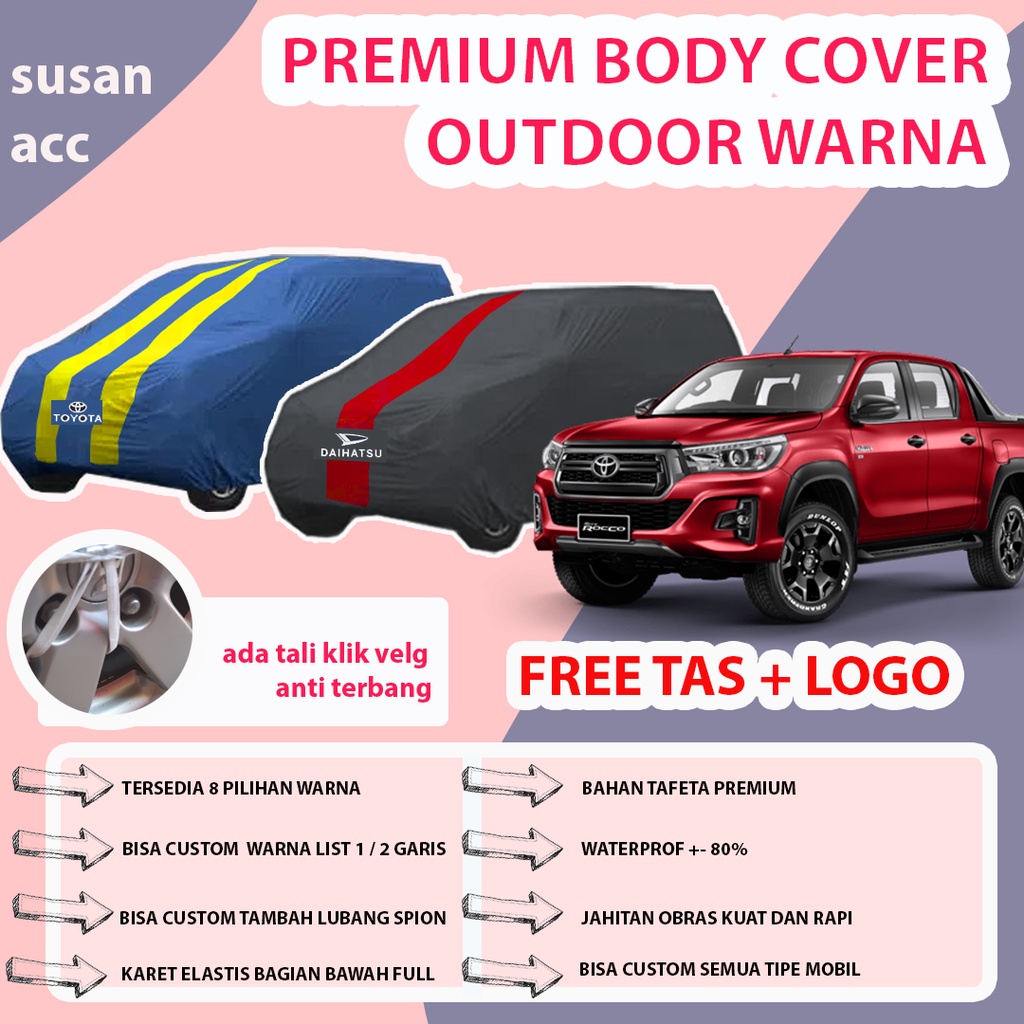 Body Cover Mobil Hilux Sarung Mobil hilux/hilux double cabin/hilux singel cabin
