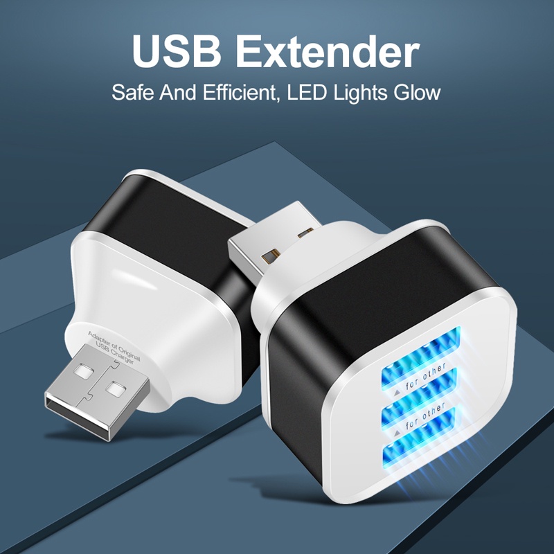 Hub Splitter 3 Port USB 2.0 Dengan Indikator LED