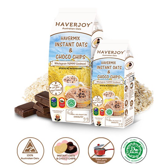 HAVERMOUT HAVERJOY AUSTRALIAN OATS INSTANT - BARLEY CHOCO INSTANT