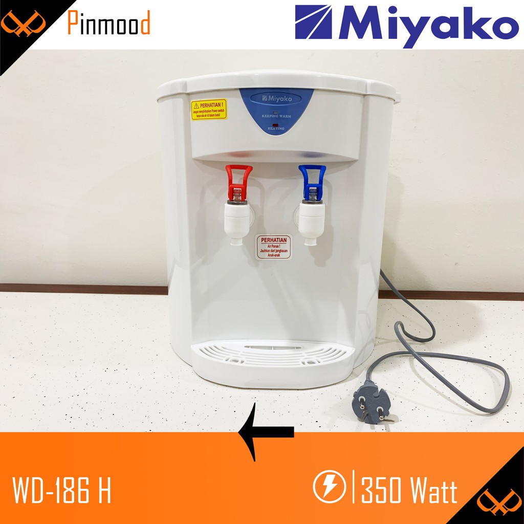 MIYAKO DISPENSER WD-186 H [ HOT AND NORMAL ] GALON AIR MURAH