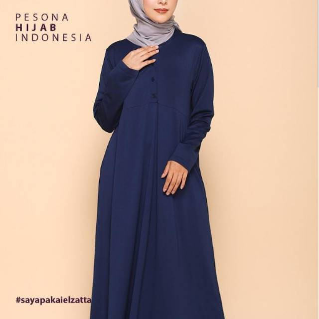 ELZATTA GAMIZ ZANIA BUSUI NAVY 516 / GAMIS ELZATTA / GAMIS POLOS ELZATTA