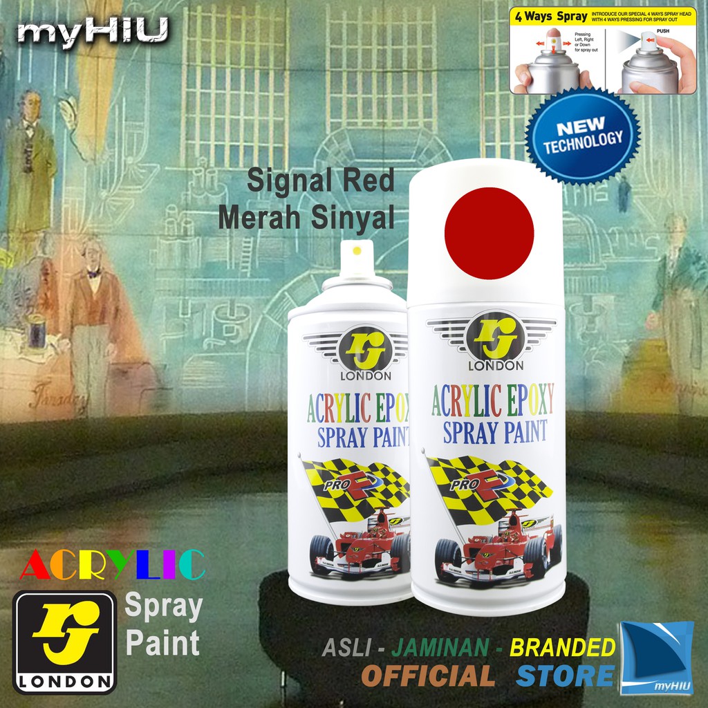 Cat Semprot Merah Sinyal 150 ~ 400 cc / Signal Red Spray Paint RJ LONDON