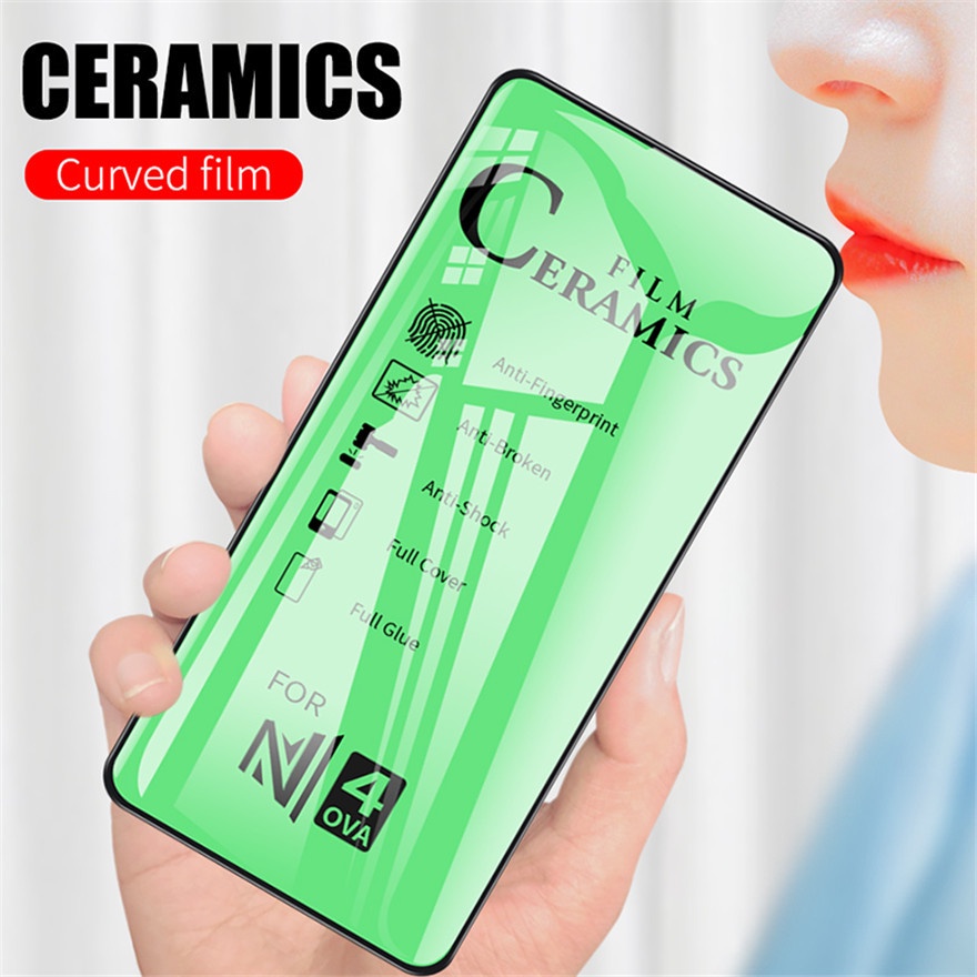 Soft Film Samsung A03S A02 M02 A02s A72 A52 A42 A32 A12 A21s A71 A51 A31 A11 M11 A70 A70s A50 A50s A30 A30s A20 S21FE Explosion Proof Full Cover Soft Ceramic Film Protective Screen Green Flim