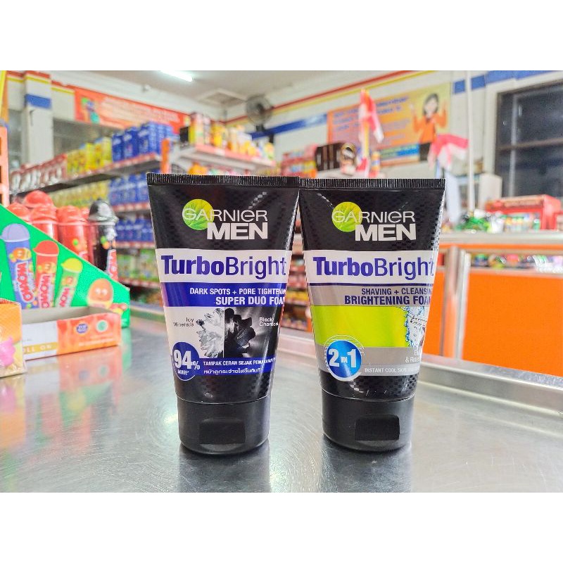 GARNIER MEN TURBO BRIGHT FOAMING 100ML
