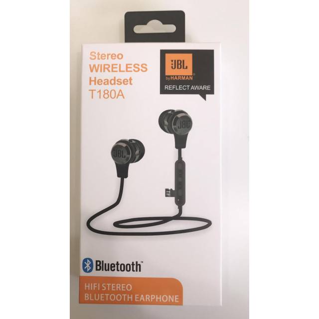 (TWS) Headset bluetooth T180A PLUS SLOT MEMORI earphone bluetooth sport