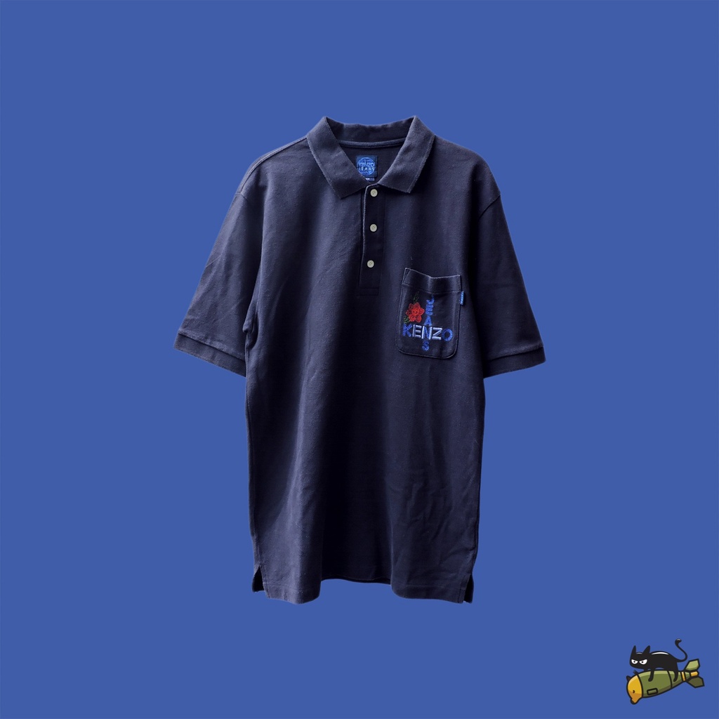 Kenzo Jeans Pocket Flower Polo Shirt