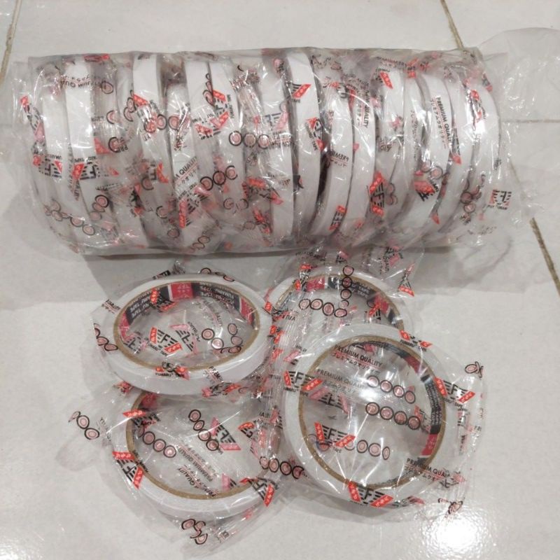 

Double Tape 1/2 INC (12mmx10m) Fumaru Tape / Double Tape Murah 1/2 INC