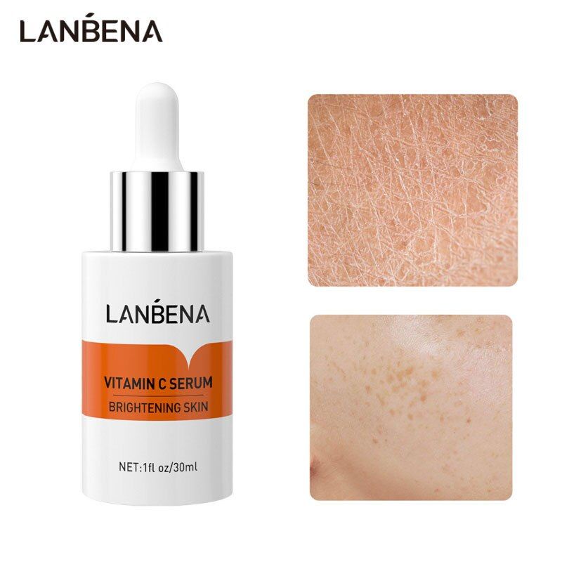 LANBENA Vitamin C Serum - Mencerahkan Wajah Pemutih Melembabkan Anti-kerut Perawatan kulit (30ml)
