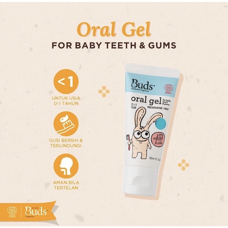 Buds toothpaste oral care for baby - pasta gigi bayi 0-12 bulan