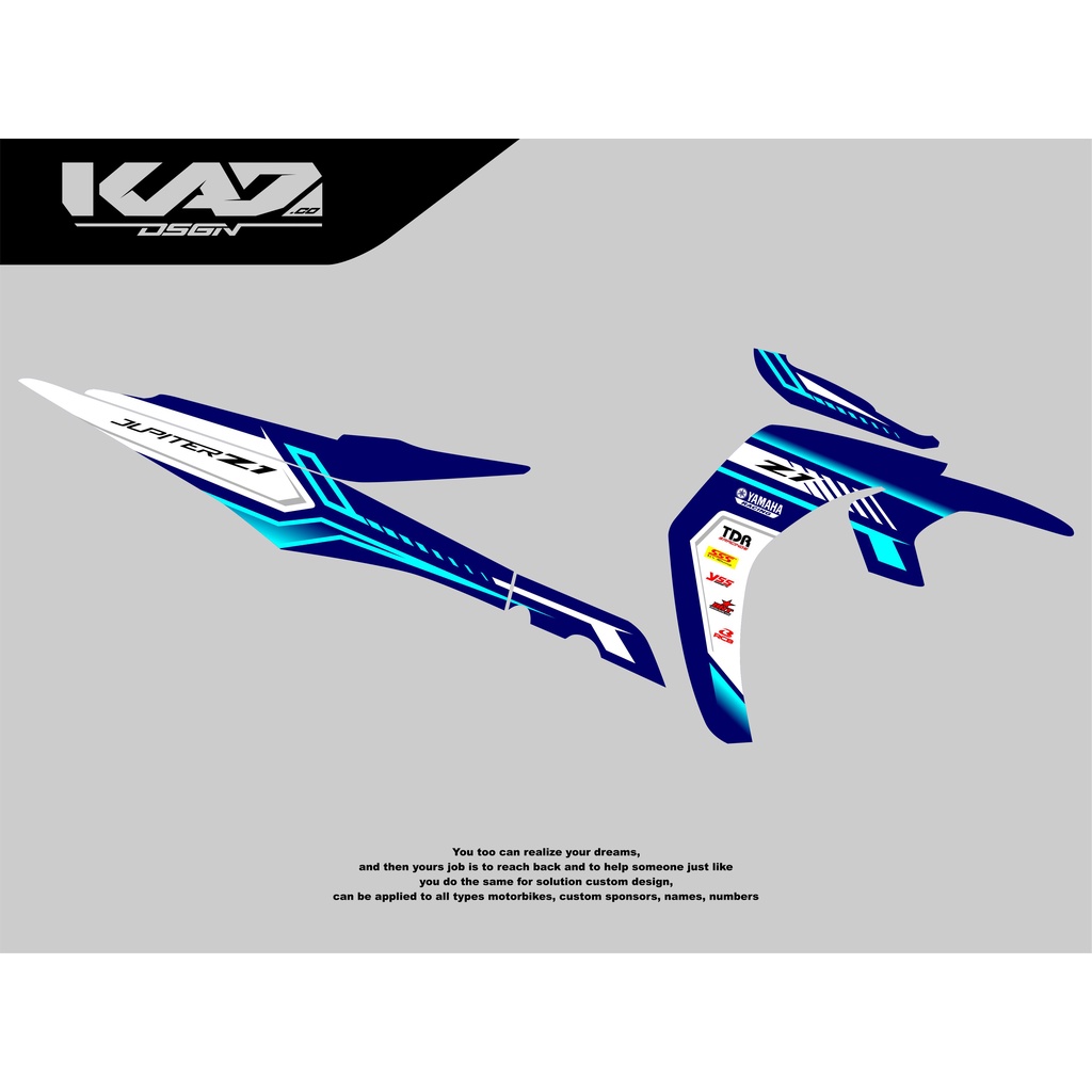 Sticker Variasi Striping Jupier Z1 - Striping Motor Jupiter Z1 - Striping Custom Jupiter Z1 Racing