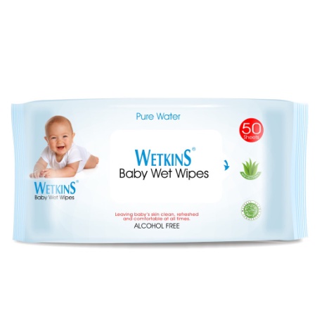 TISSUE BASAH WETKINS BABY ISI 10 DAN 24 SHEETS || TISU BASAH ANTISEPTIC [SWEETSPACE]