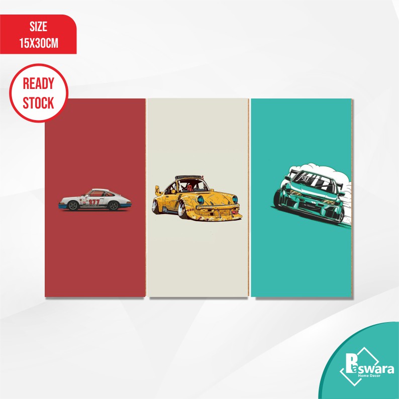 Hiasan Dinding Kamar Cowok Hiasan Kamar Tidur Cowok Aesthetic-Mobil, Retro, Otomotif