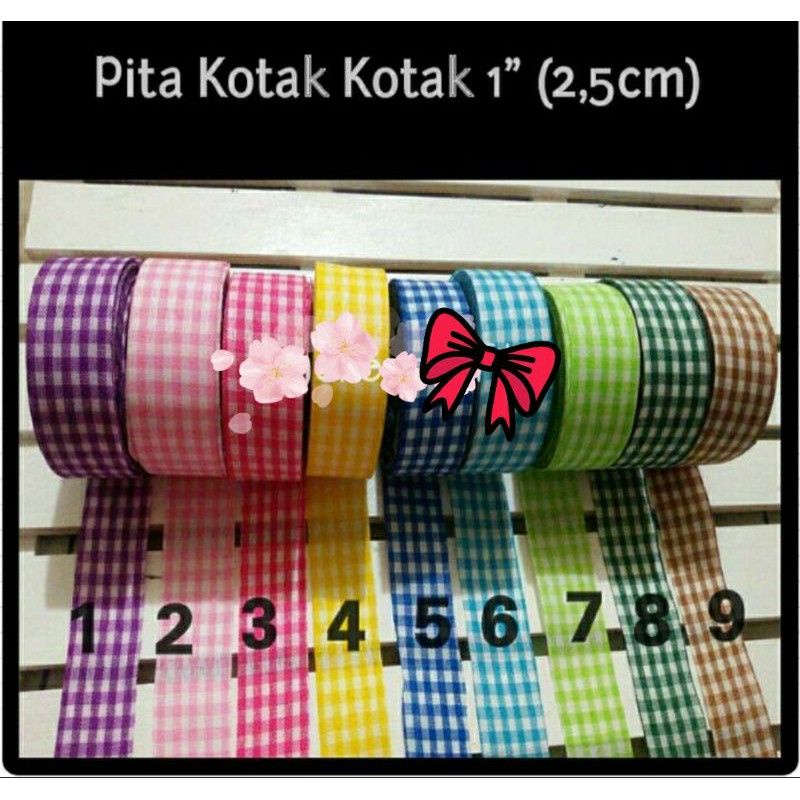 

Pita KOTAK 1,25 cm / 0,5 inch dan 2,5 cm / 1 inch per roll