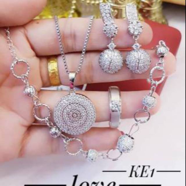 Xuping Set perhiasan lapis emas 24k 0317