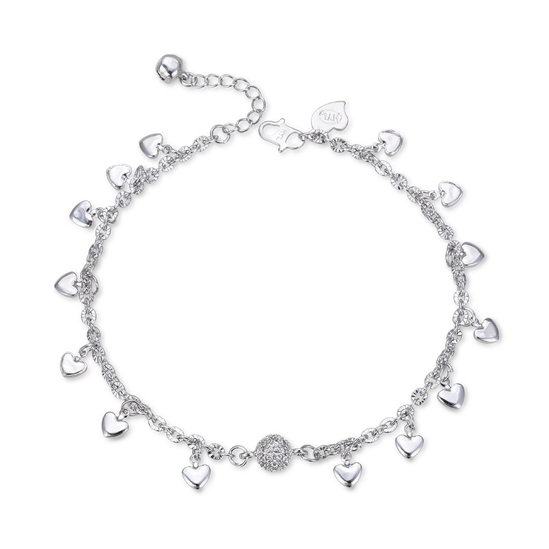 COD Gelang Kaki Titanium Wanita Emas Muda Perak Asli Dewasa Anti Karat Silver Kerincing Murah Krincing Korea 01