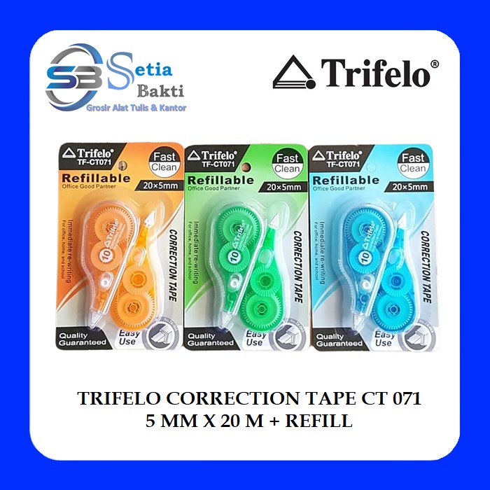 

TRIFELO Correction Tape CT 071 20M + Refill