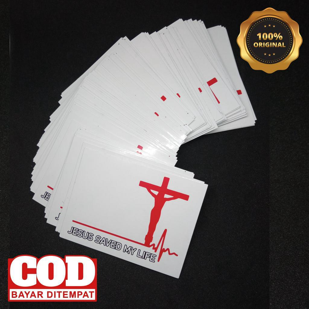 

JESUS SAVED , Stiker Tulisan Jesus Saved , Stiker Motor Rohani Kristen , Stiker Gambar Jesus