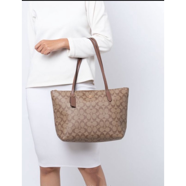 tas wanita galery tote signature coach/original tote/