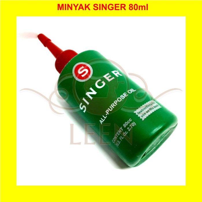 Minyak Pelumas Oli Mesin Jahit SINGER 80 All Purpose Oil 80ml LEEN