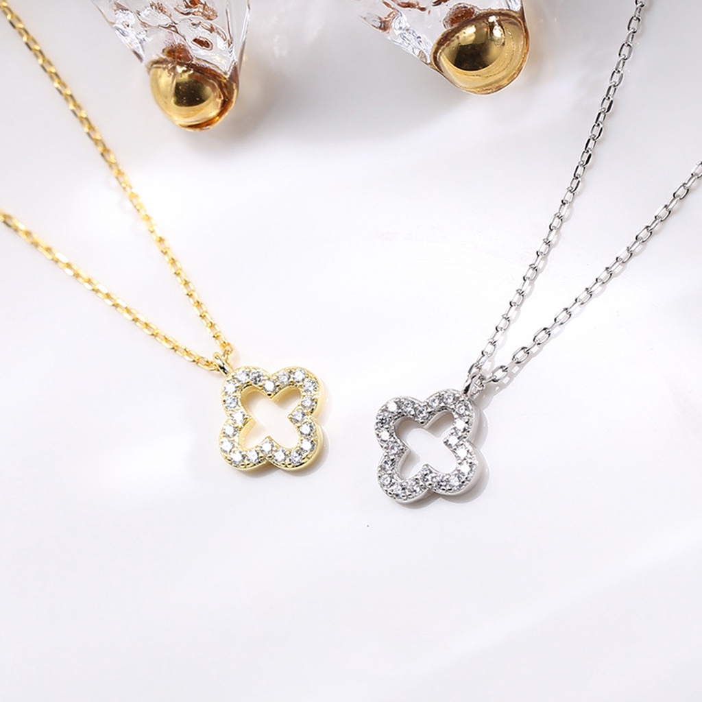 Hu Hu Hu Hu Hu Alat Bantu Pasang Kacamata♡ Kalung Rantai Lapis Silver Model Hollow Non Alergi Untuk Wanita