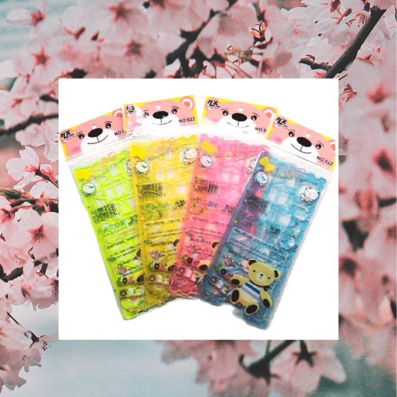 

Penggaris bentuk isi 2 pcs