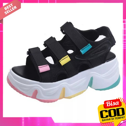 Sandal Tali Gunung Wanita Sendal Cewek Fashion Korea 871 Sendal Gunung Wedges Fashion Wanita Sol Pel