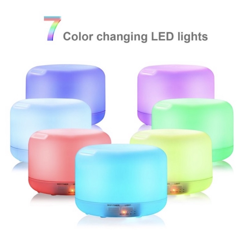 DIFFUSER Humidifier Elektrik Air 300ML 4 in 1 Aromaterapi 7 LED + Remote Control
