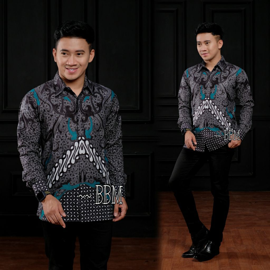 BATIK G KECIL KEMEJA BATIK PRIA LENGAN PANJANG BATIK PRIA UKURAN M L XL XXL