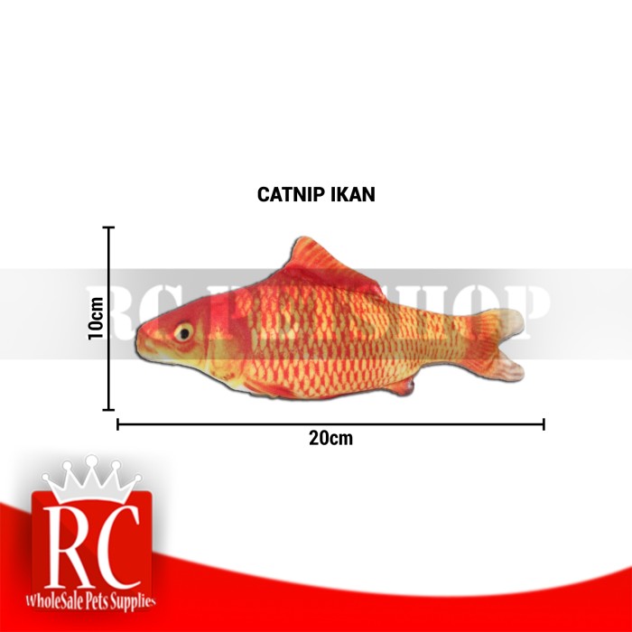 Mainan Kucing Anjing Gigitan Pet Toy Cat Nip Catnip Fish Ikan Murah