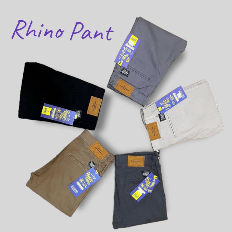 Celana Original Chinos pria RHINO TERBARU melar halus combed diamont