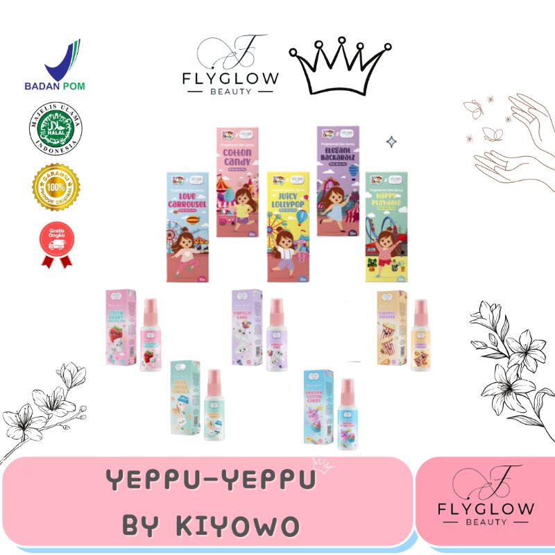 [LANGSUNG KIRIM] DEO SPRAY CHINGU X YEPPU YEPPU BY KIYOWO LOVE CARROUSEL JUICY LOLLYPOP COTTON CANDY