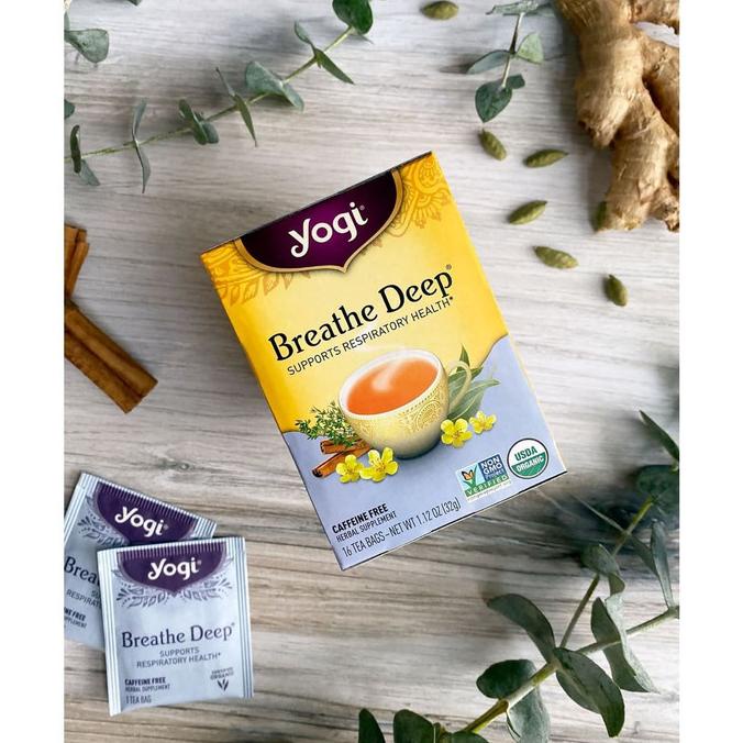 

(BISA COD) Yogi Tea, Breathe Deep, 16 Tea Bags, 32 g SALE Kode 1385