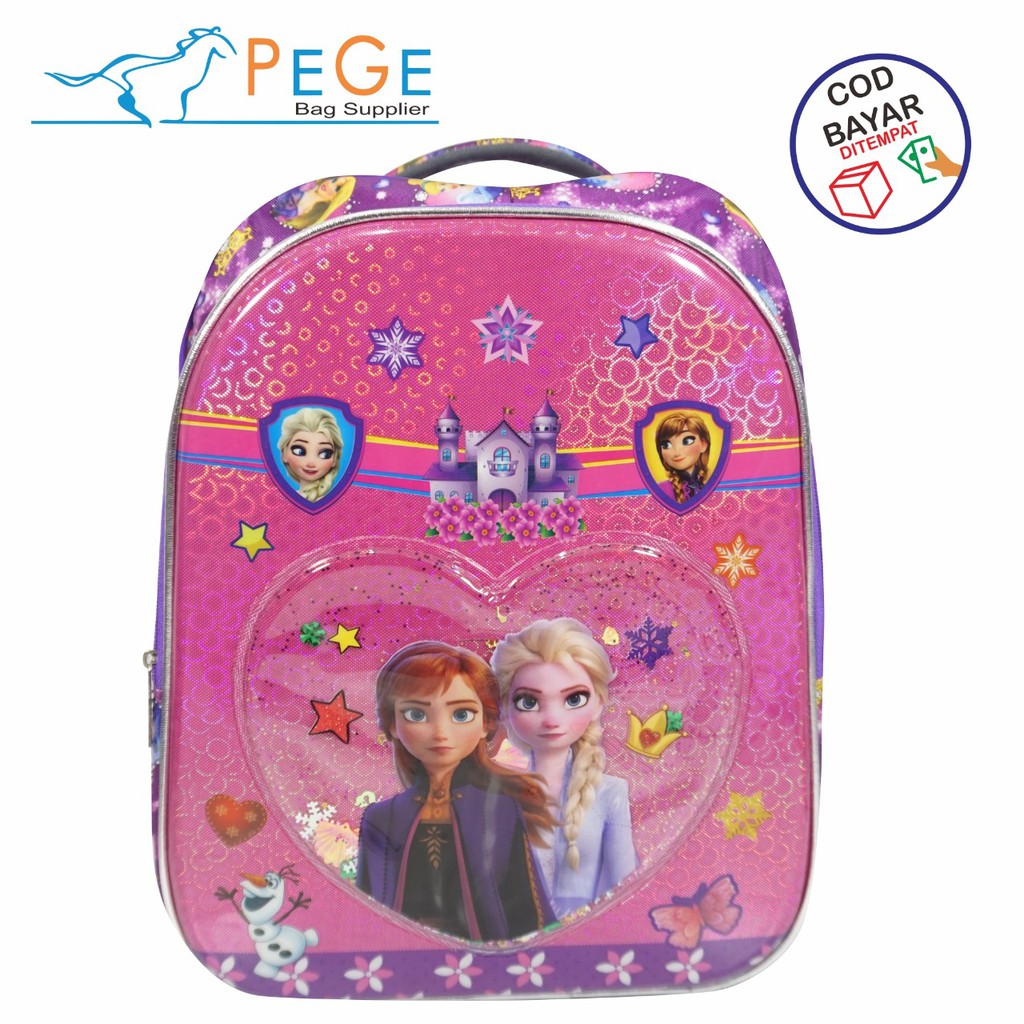 Tas anak led - Tas ransel anak perempuan dan laki laki tas fashion karakter embos led - PG 8826