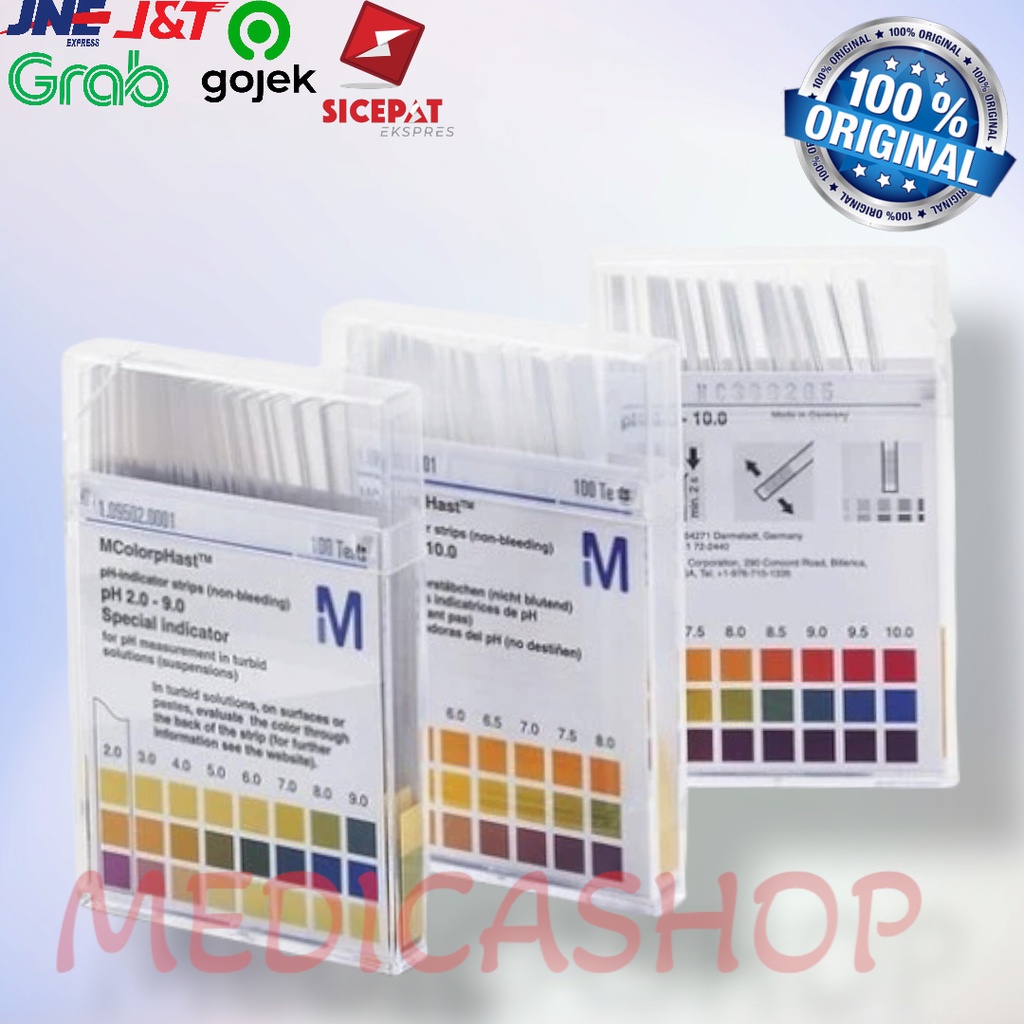 MERCK PH PAPER / KERTAS PH 0-14pH / Lakmus Made in German