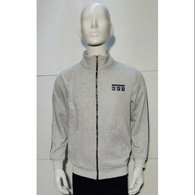 JAKET PRIA RAF LEHER TINGGI BABY TERY L/S 08119115 ABU GARIS