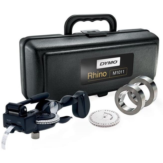 

DYMO Rhino Labeller 1011 Metal Tape Embossing System Kit M1011 label